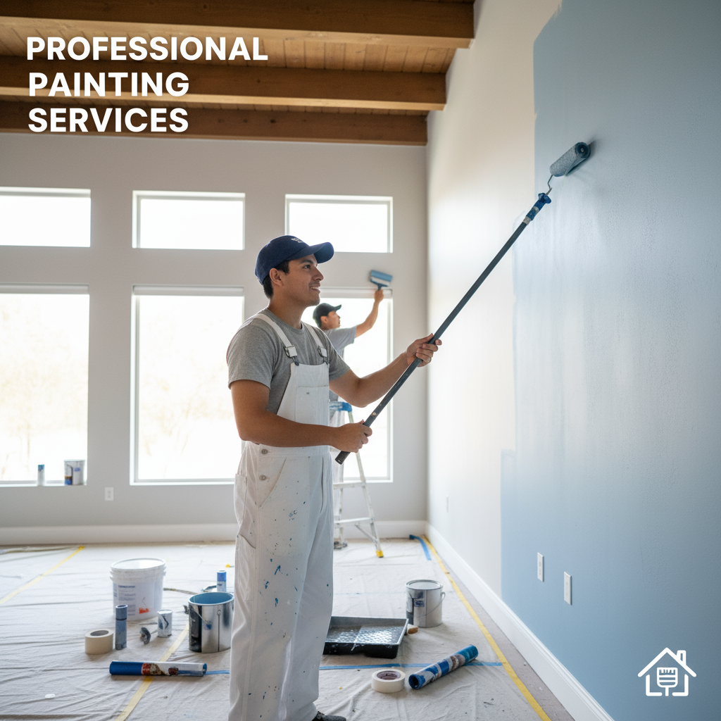 Whole-house interior painting project completed by Terra Renovations in Forney Texas.

